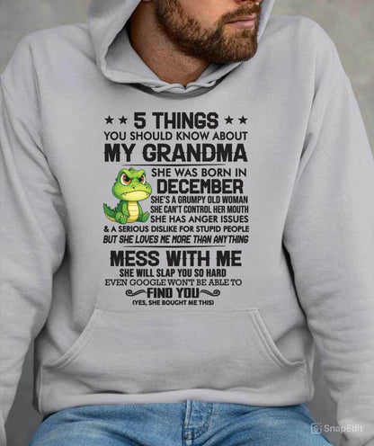 DECEMBER - 5 THINGS YOU SHOULD KNOW ABOUT MY GRANDMA – AND YOU'D BETTER NOT MESS WITH ME - FROM GRANDMA - TLEE12 (SKU10-06-12)
