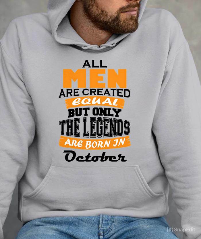 OCTOBER BORN – ONLY LEGENDS ARE CREATED - FOR MAN - TLEE10 (SKU2606-281-10)