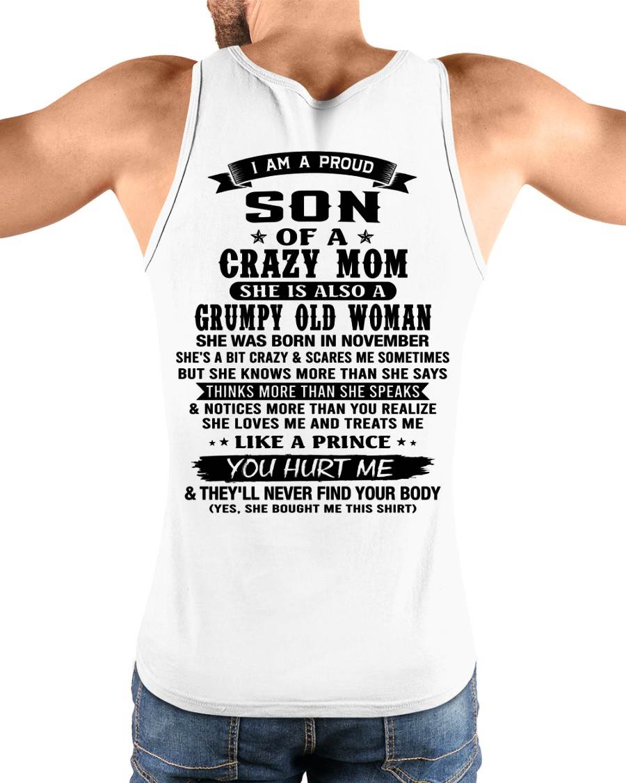 NOVEMBER - MY MOM IS CRAZY BUT SHE LOVES ME - FROM MOM - TLEE11 (SKU2606-354-11)