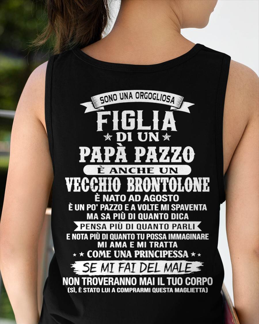 AGOSTO / FIGLIA DI UN PAPÀ PAZZO - REGALO DA PAPÀ  - TLEE08 (SKU2606-155-08)