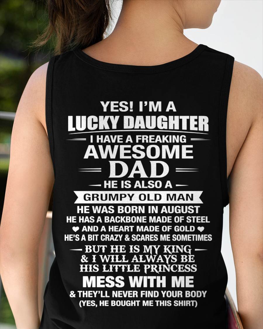AUGUST - BEHIND EVERY STRONG GIRL IS AN AWESOME DAD - FROM DAD - TLEE08 (SKU2605-405-08)