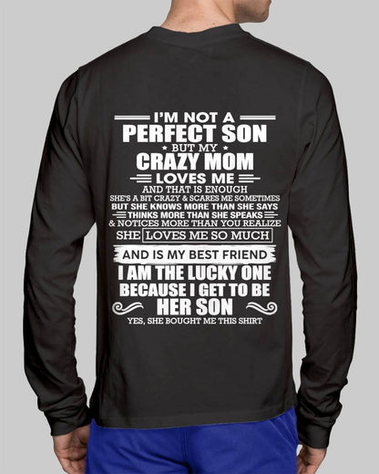 SHE MAY BE CRAZY BUT SHE LOVES ME UNCONDITIONALLY - FROM MOM - TLEE00 (SKU2604-84-00)