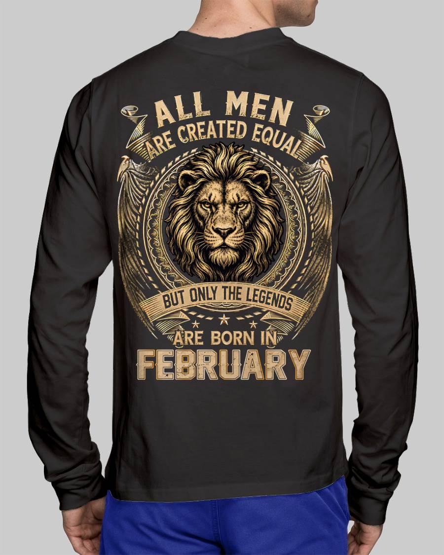 FEBRUARY BORN LEGEND SHIRT – LION KING - FOR MAN - TLEE02 (SKU2606-177-02)