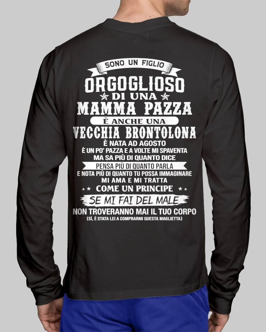 AGOSTO / FIGLIO DI UNA MAMMA PAZZA - REGALO DA MAMMA  - TLEE08 (SKU2606-204-08)