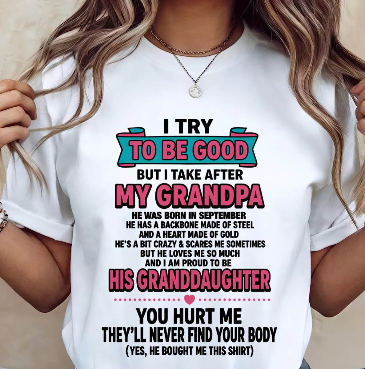 SEPTEMBER - I TRY TO BE GOOD BUT I TAKE AFTER MY GRANDPA - FROM GRANDPA - TLEE09 (SKU2606-212-09)