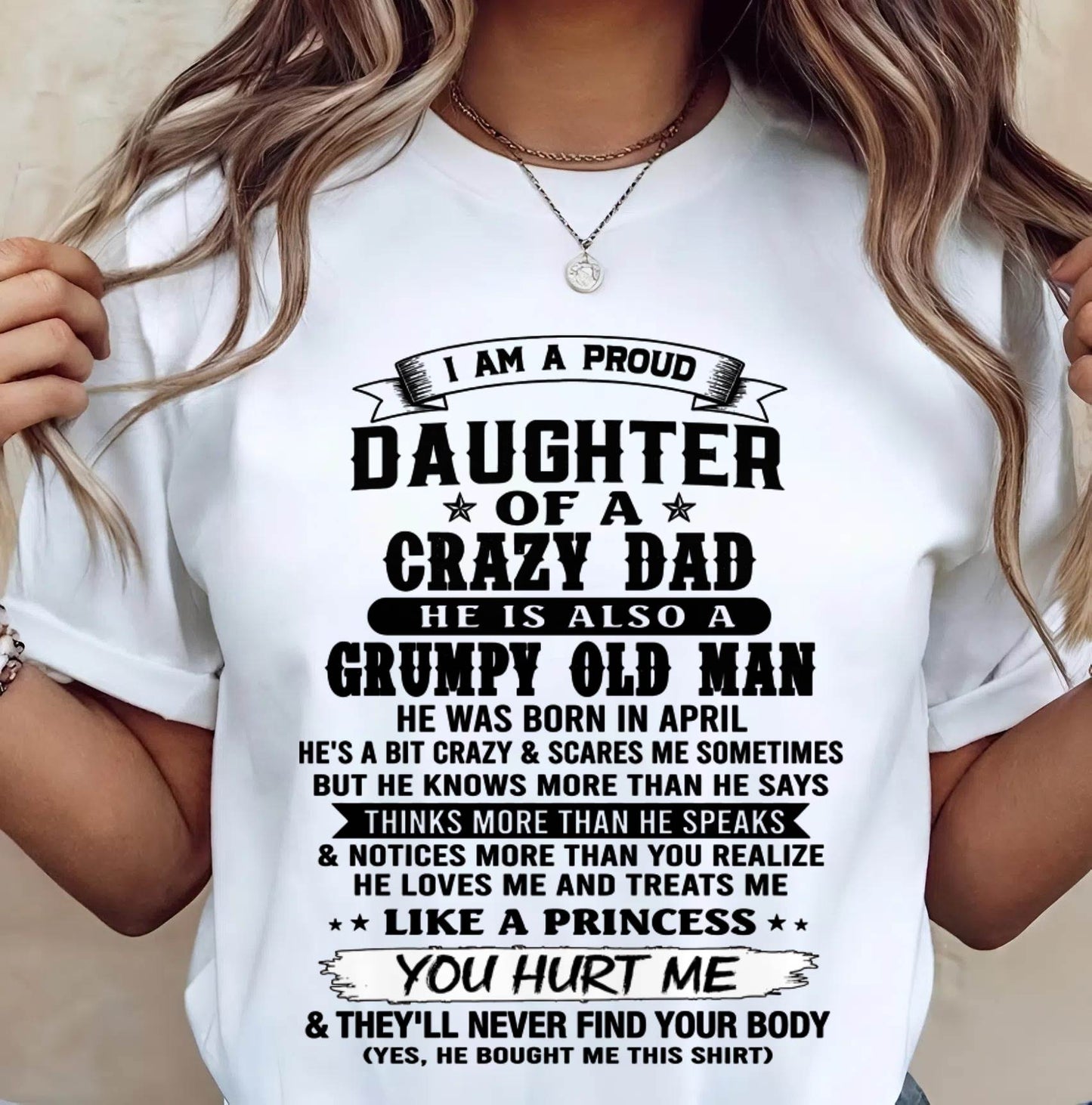 APRIL - PROUD DAUGHTER OF DAD - FROM DAD - TLEE04 (SKU2606-209-04)