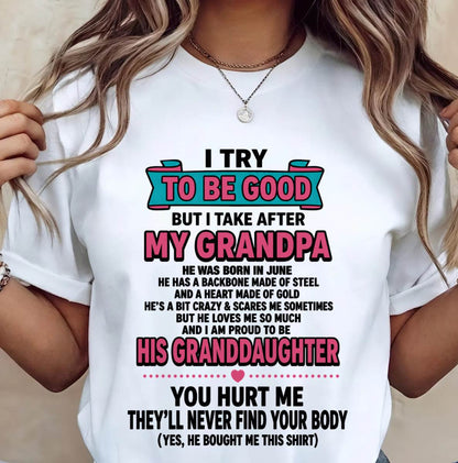 JUNE - I TRY TO BE GOOD BUT I TAKE AFTER MY GRANDPA - FROM GRANDPA - TLEE06 (SKU2606-212-06)