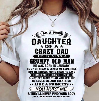 JANUARY - PROUD DAUGHTER OF DAD - FROM DAD - TLEE01 (SKU2606-209-01)