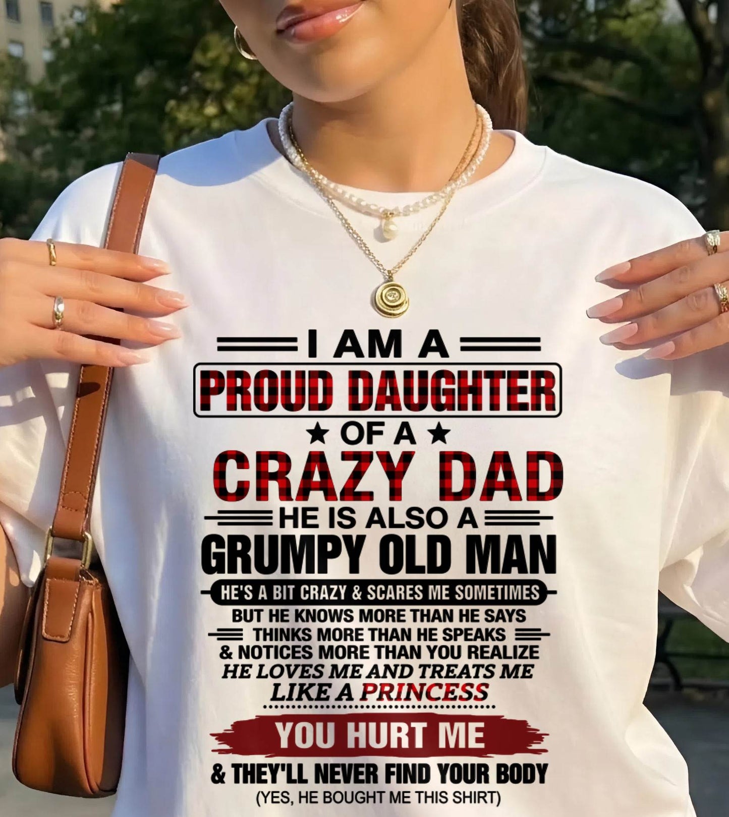 BEST DAD BEST DAUGHTER SHIRT - FROM DAD - TLEE00 (SKU2608-27-00)
