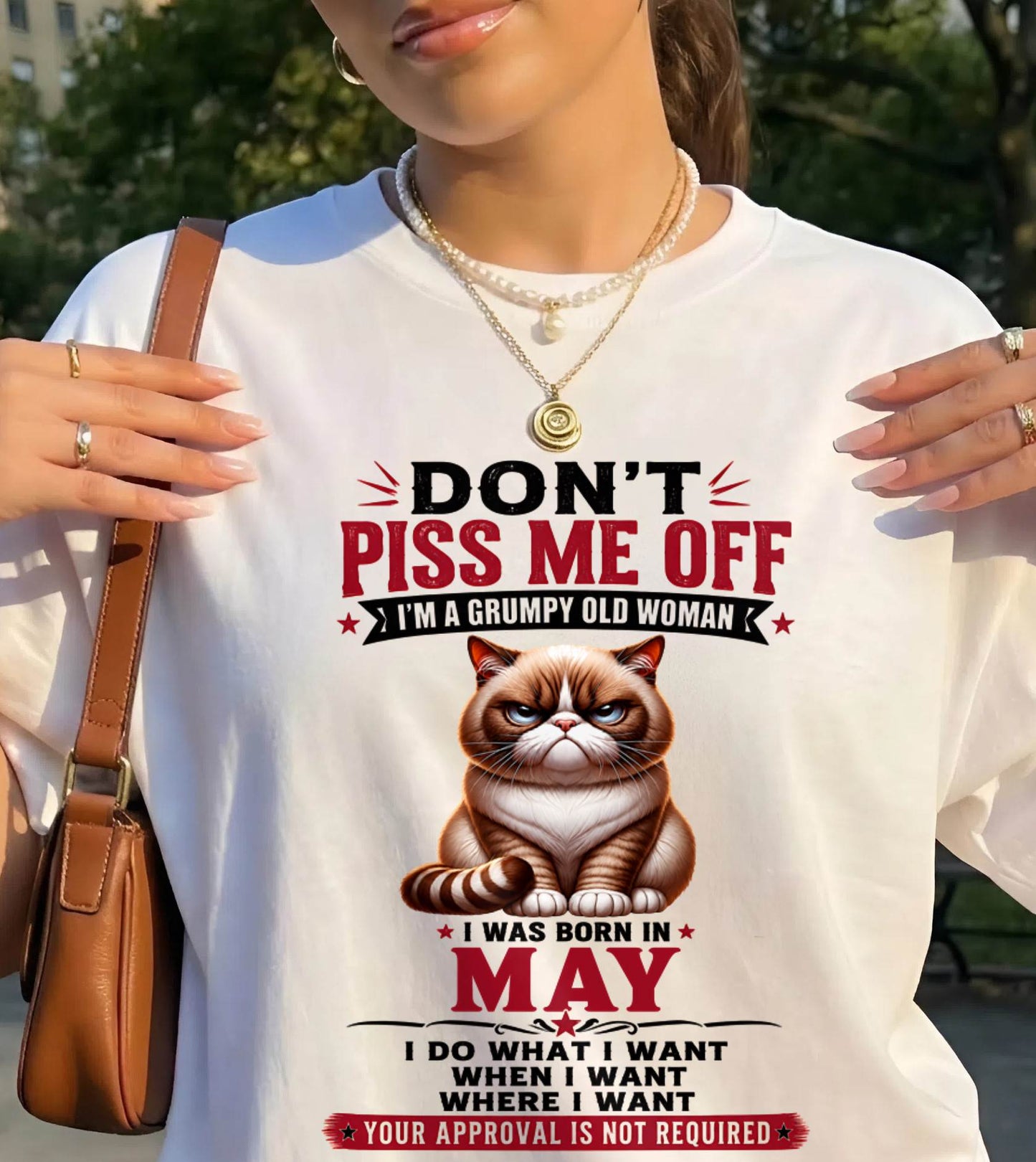 MAY – ZERO PATIENCE FUNNY CAT - FOR WOMEN - TLEE05 (SKU2608-291-05)