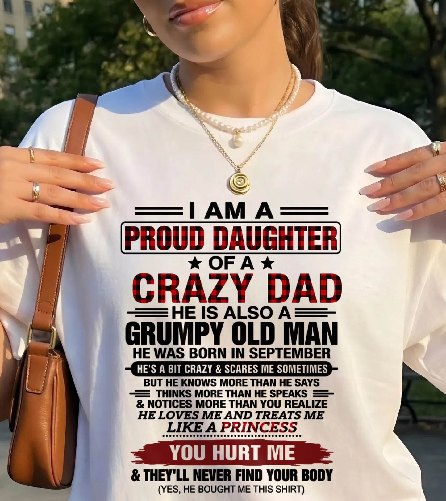 SEPTEMBER - BEST DAD BEST DAUGHTER SHIRT - FROM DAD - TLEE09 (SKU2608-27-09)
