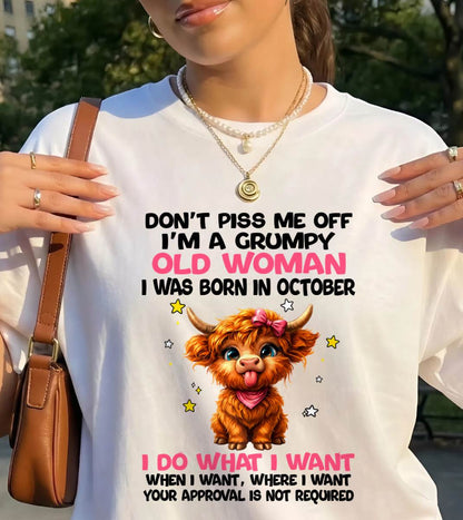 OCTOBER GRUMPY LADY SHIRT - FOR WOMEN - TLEE10 (SKU2607-215-10)