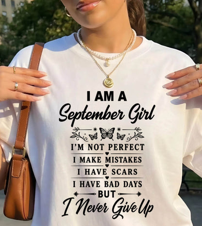 SEPTEMBER GIRL NEVER GIVE UP - FOR WOMEN - TLEE09 (SKU2606-378-09)