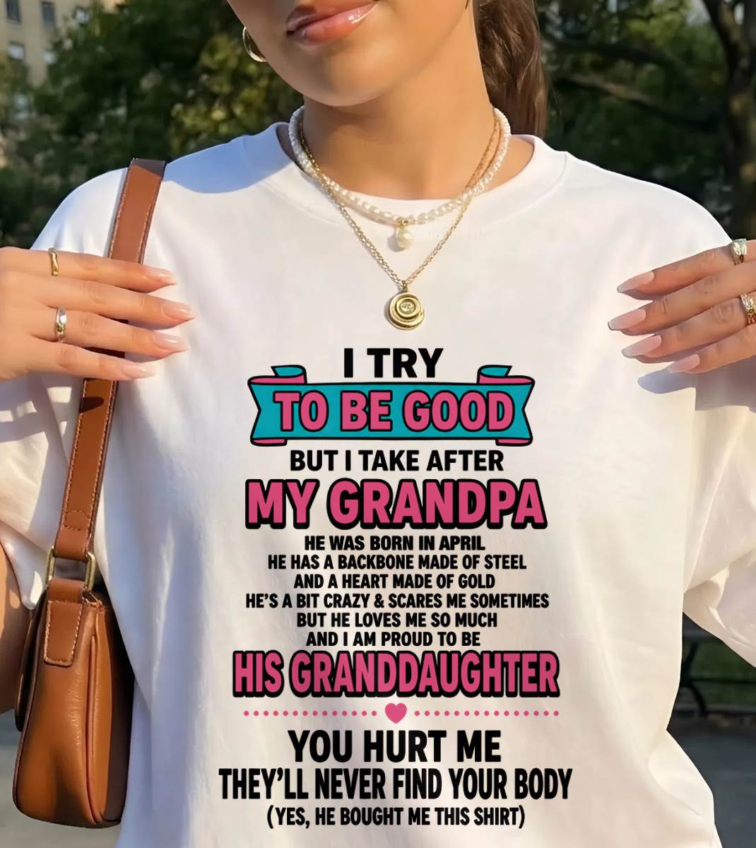 APRIL - I TRY TO BE GOOD BUT I TAKE AFTER MY GRANDPA - FROM GRANDPA - TLEE04 (SKU2606-212-04)