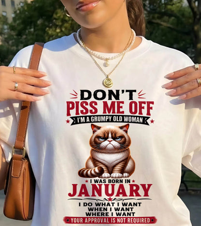 JANUARY – ZERO PATIENCE FUNNY CAT - FOR WOMEN - TLEE01 (SKU2608-291-01)
