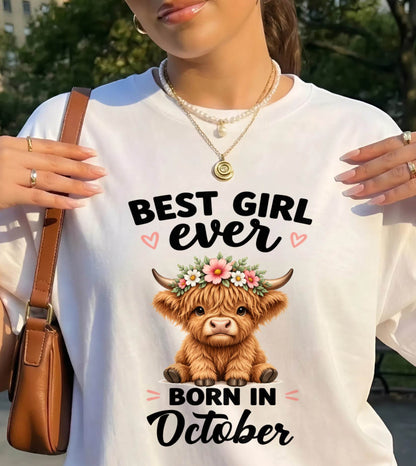 OCTOBER - BEST GIRL EVER - FOR WOMEN - TLEE10 (SKU2607-198-10)