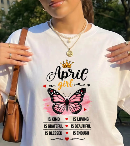 APRIL GIRL BUTTERFLY SHIRT - FOR WOMEN - TLEE04 (SKU2608-593-04)