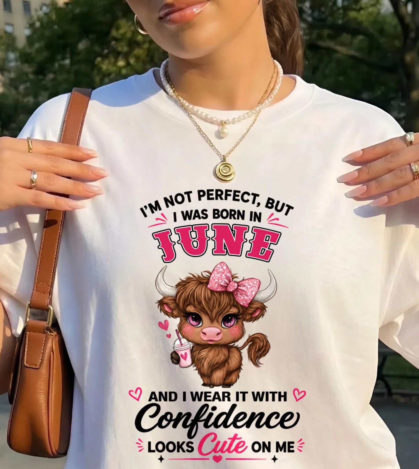 JUNE BORN CONFIDENCE TEE - FOR WOMEN - TLEE06 (SKU2608-118-06)