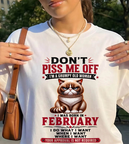 FEBRUARY – ZERO PATIENCE FUNNY CAT - FOR WOMEN - TLEE02 (SKU2608-291-02)