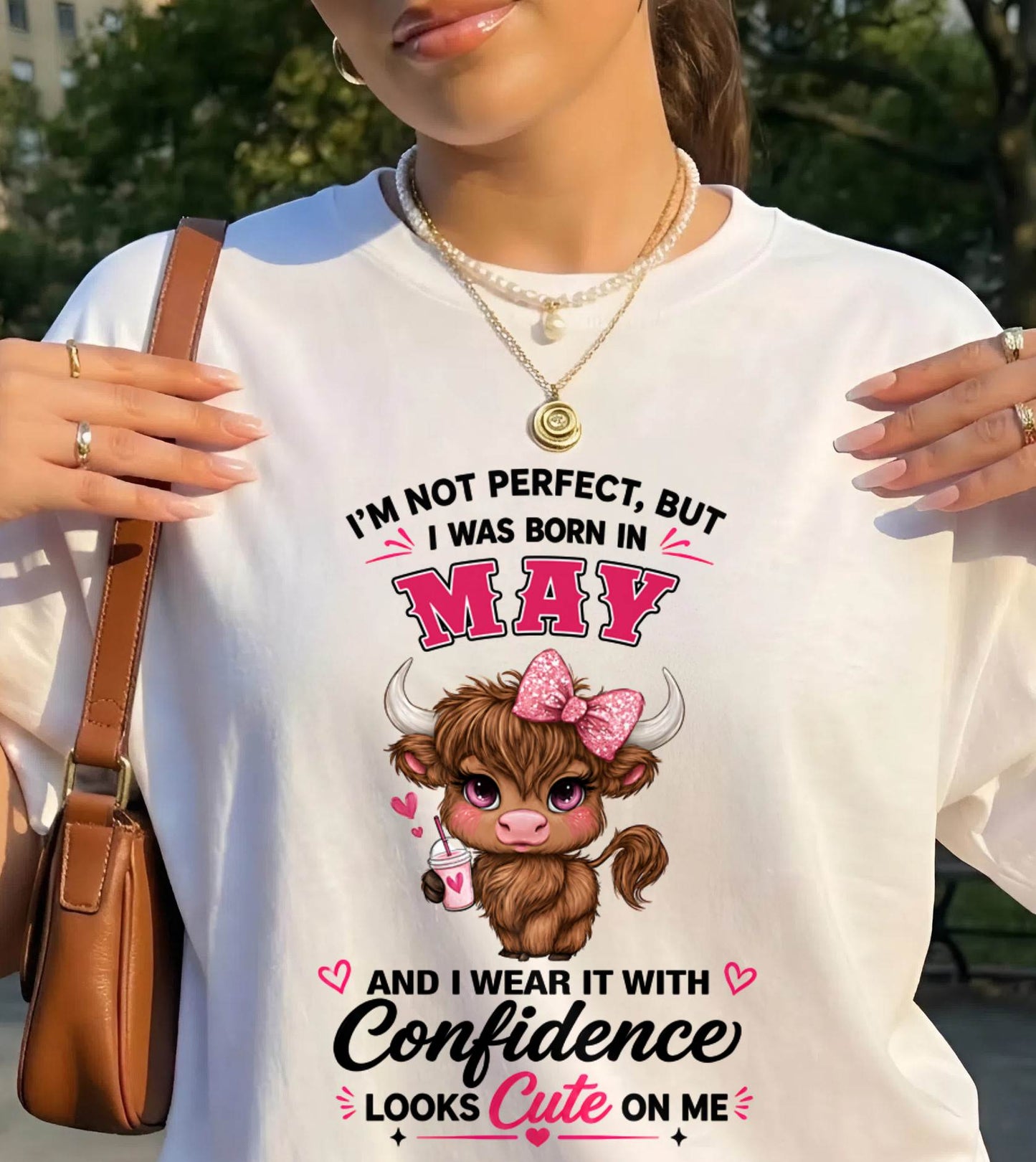 MAY BORN CONFIDENCE TEE - FOR WOMEN - TLEE05 (SKU2608-118-05)