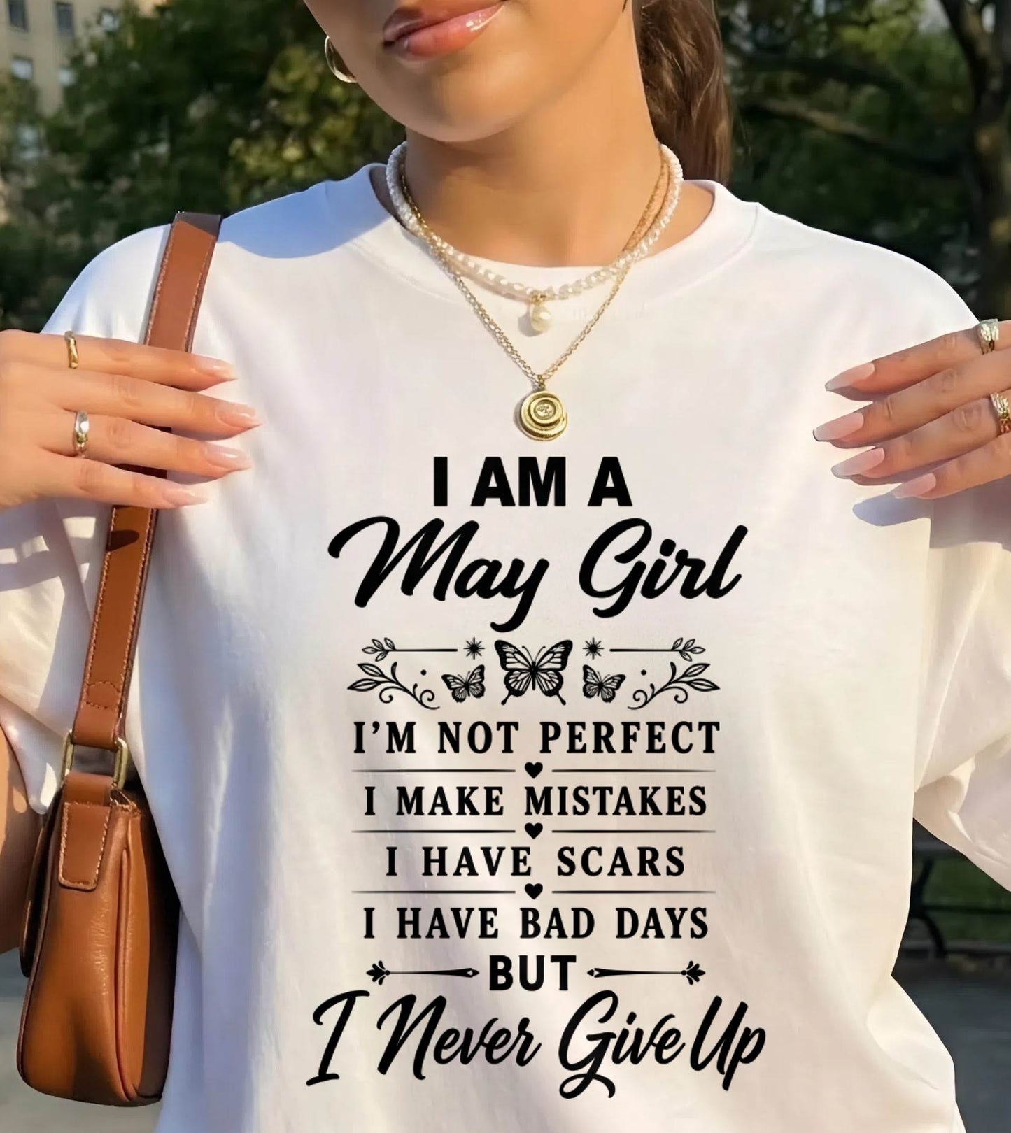 MAY GIRL NEVER GIVE UP - FOR WOMEN - TLEE05 (SKU2606-378-05)