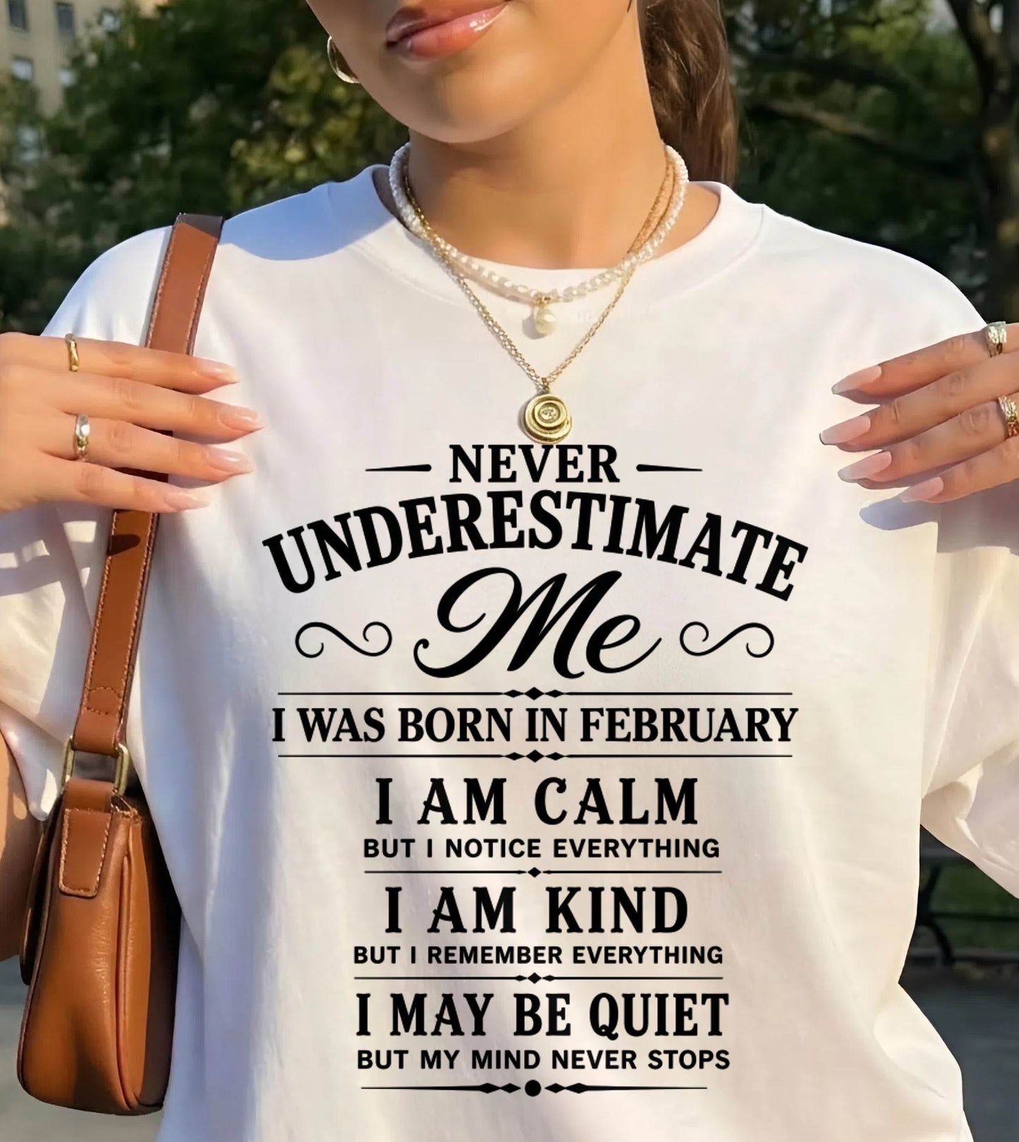FEBRUARY GIRL : CALM, KIND, UNFORGETTABLE - FOR WOMEN - TLEE02 (SKU2606-139-02)