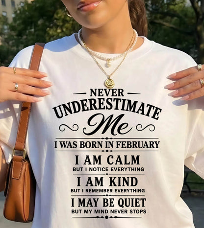FEBRUARY GIRL : CALM, KIND, UNFORGETTABLE - FOR WOMEN - TLEE02 (SKU2606-139-02)