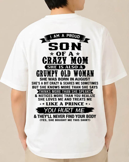 AUGUST - MY MOM IS CRAZY BUT SHE LOVES ME - FROM MOM - TLEE08 (SKU2606-354-08)
