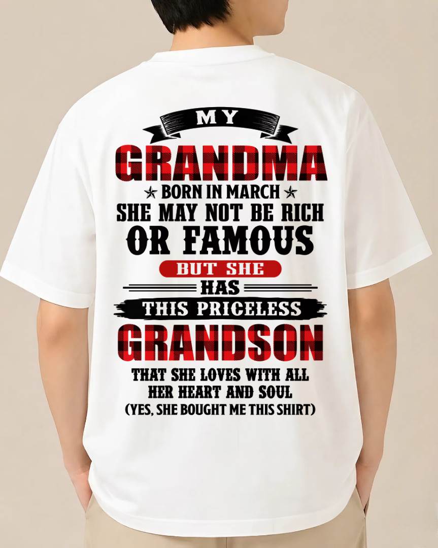 MARCH GRANDMA - HER PRICELESS GRANDSON - FROM GRANDMA - TLEE03 (SKU2606-337-03)