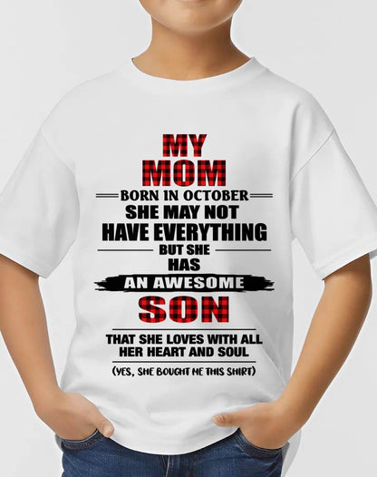 OCTOBER - A MOTHER'S LOVE, A SON'S PRIDE - FROM MOM - TLEE10 (SKU2606-149-10)