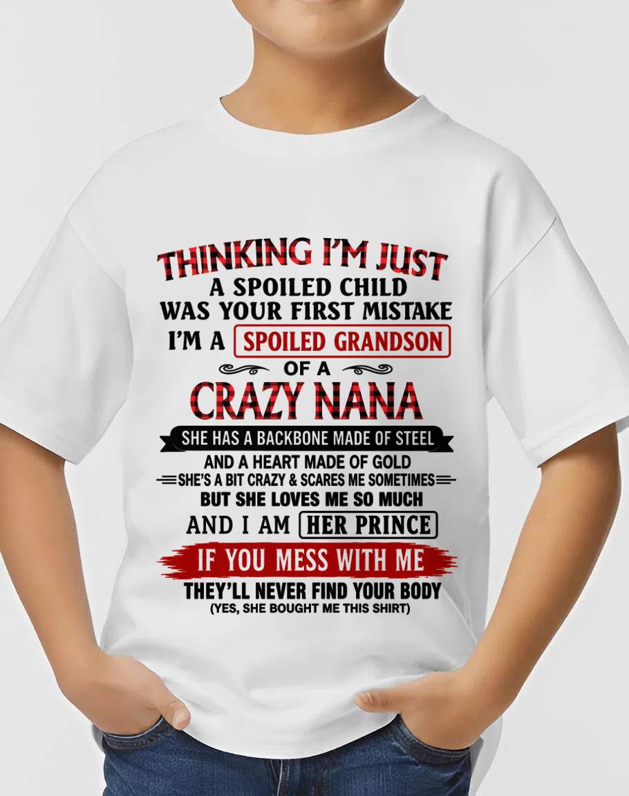 NANA LOVES HER GRANDSON SHIRT - FROM GRANDMA - TLEE00 (SKU2608-28-00)
