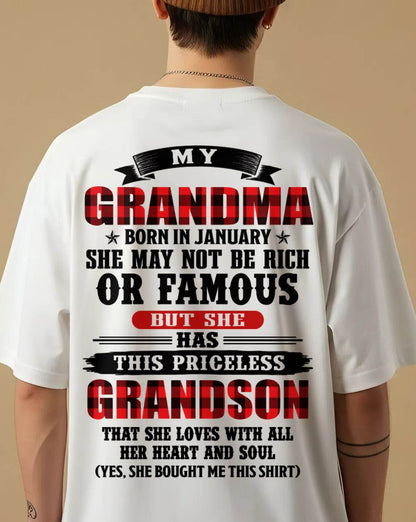 JANUARY GRANDMA - HER PRICELESS GRANDSON - FROM GRANDMA - TLEE01 (SKU2606-337-01)