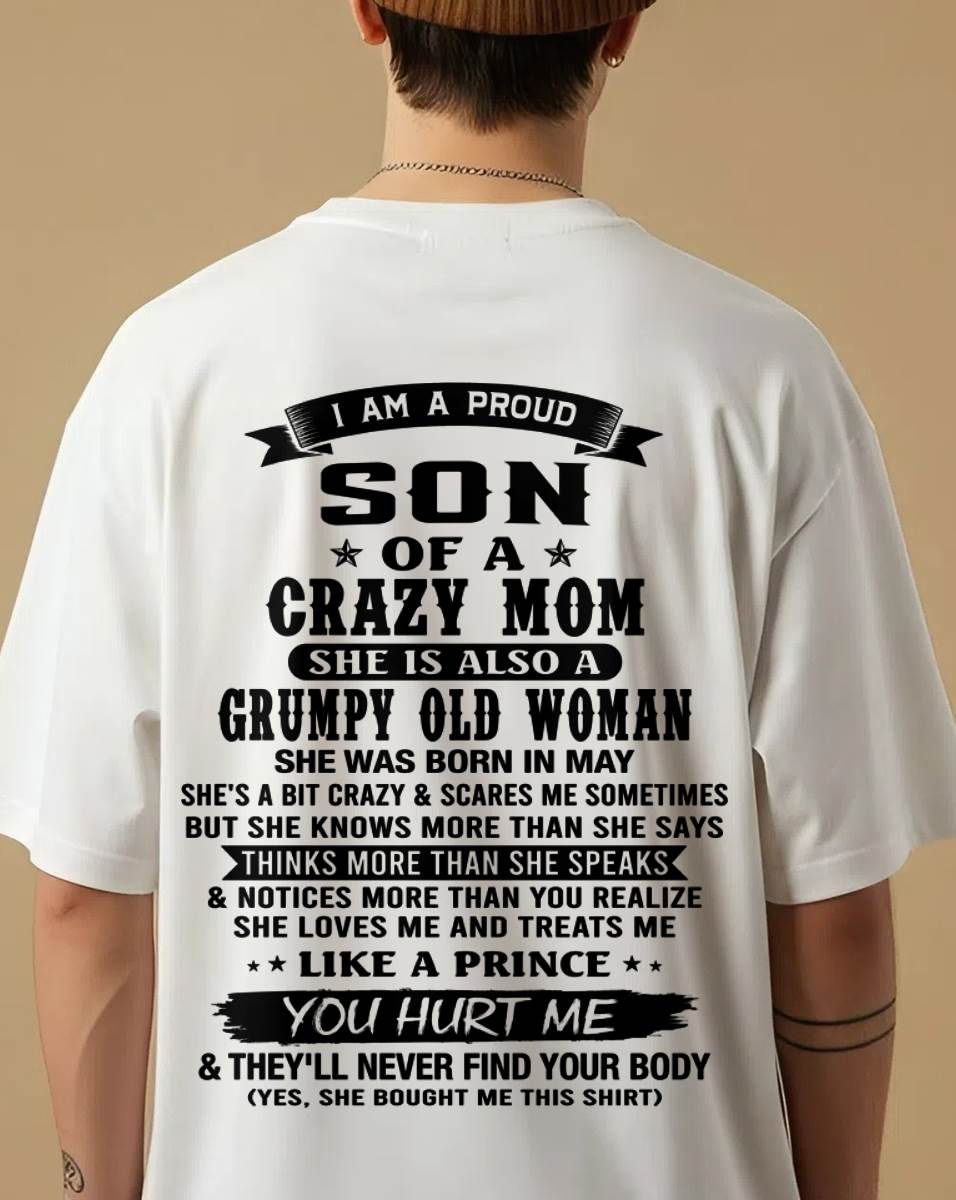 MAY - MY MOM IS CRAZY BUT SHE LOVES ME - FROM MOM - TLEE05 (SKU2606-354-05)