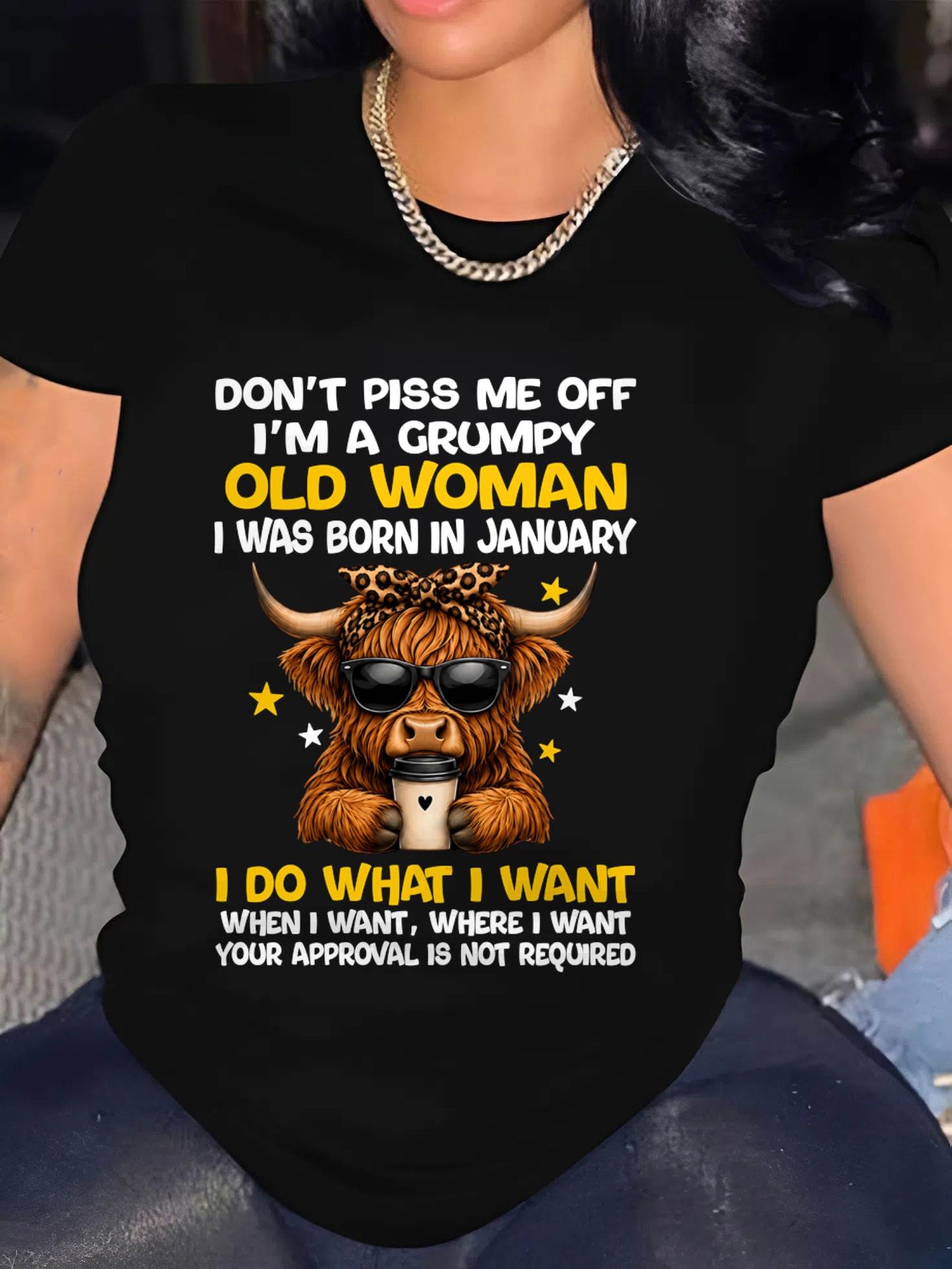 JANUARY BORN WOMAN FUNNY SHIRT - FOR WOMEN - TLEE01 (SKU2607-217-01)