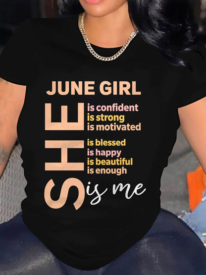 JUNE GIRL - SELF LOVE TYPOGRAPHY - FOR WOMEN - TLEE06 (SKU2606-255-06)