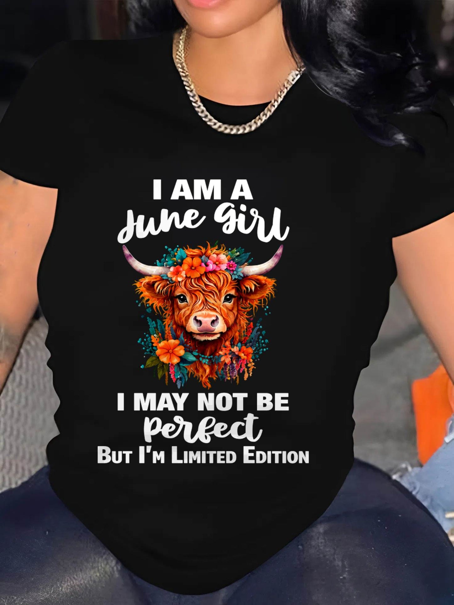 JUNE GIRL ONE OF A KIND TEE - FOR WOMEN - TLEE06 (SKU2607-296-06)