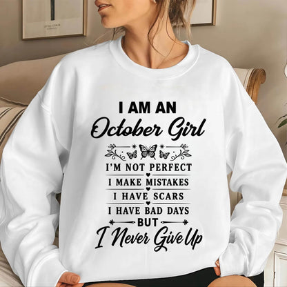 OCTOBER GIRL NEVER GIVE UP - FOR WOMEN - TLEE10 (SKU2606-378-10)