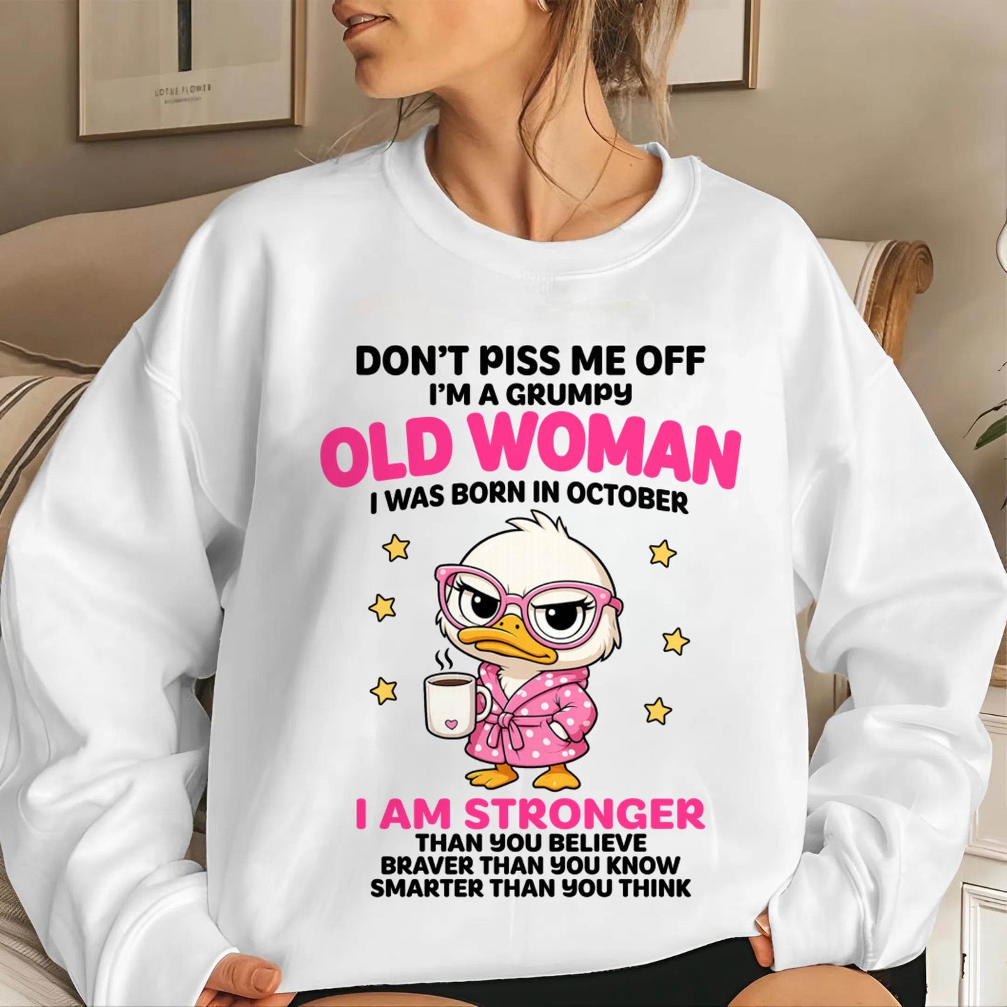 OCTOBER QUEEN WITH A GRUMPY ATTITUDE - FOR WOMEN - TLEE10 (SKU2604-220-10)