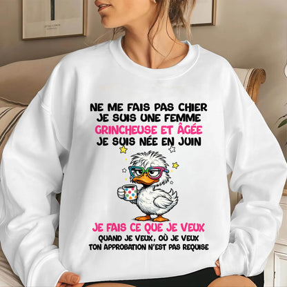 JE SUIS UNE FILLE DE JUIN - POUR FEMME - TLEE06 (SKU2604-117-06)