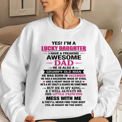 DECEMBER - A LUCKY DAUGHTER – DADDY’S LITTLE PRINCESS - FROM DAD - TLEE12 (SKU2604-16-12)