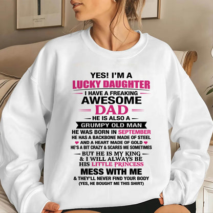 SEPTEMBER - A LUCKY DAUGHTER – DADDY’S LITTLE PRINCESS - FROM DAD - TLEE09 (SKU2604-16-09)