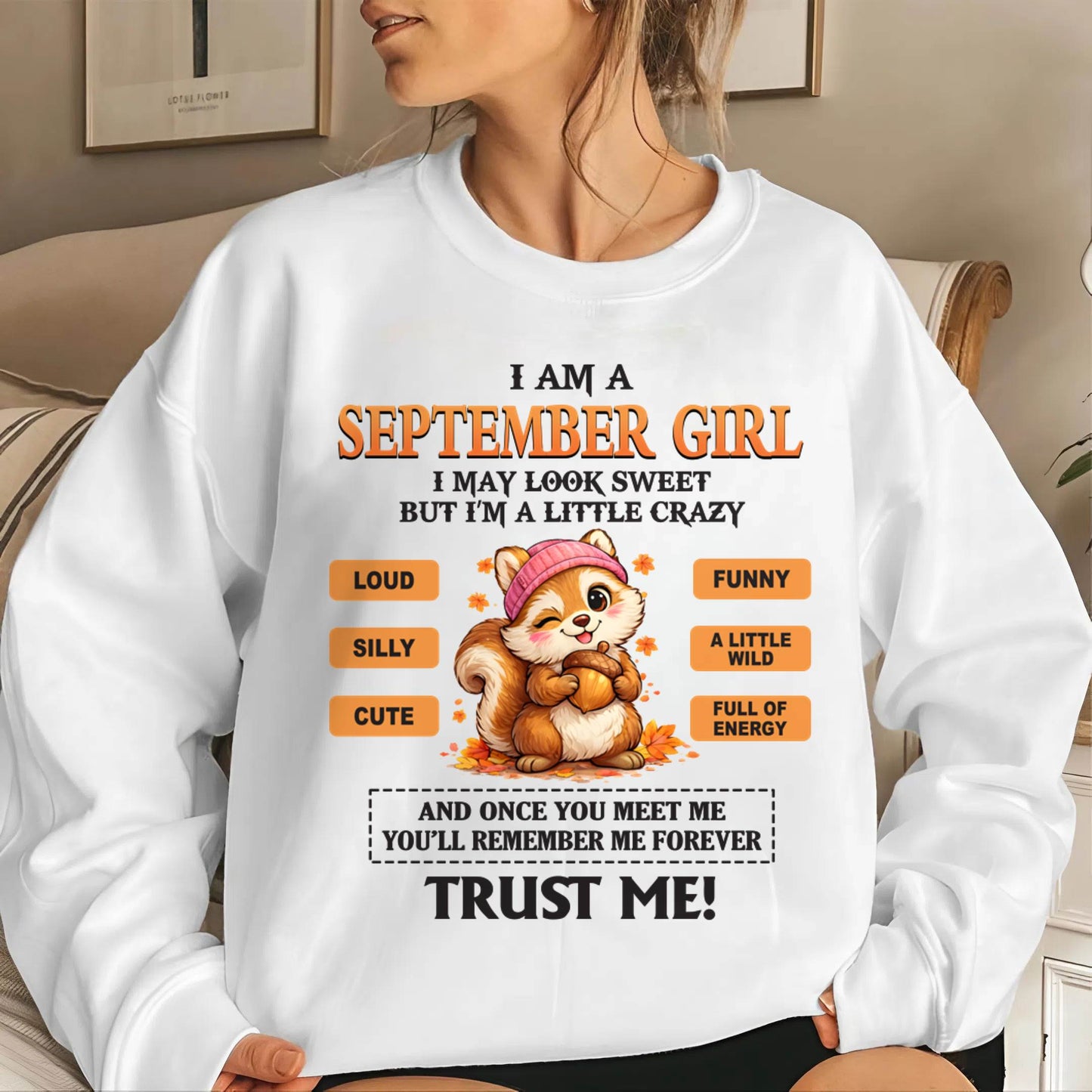 SEPTEMBER GIRL - SWEET BUT A LITTLE CRAZY AND FULL OF ENERGY - FOR WOMEN - TLEE09 (SKU2603-126-09)