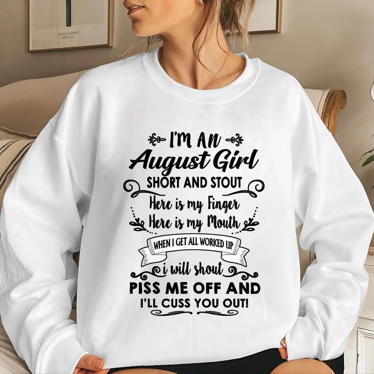 AUGUST GIRL - WITH AN ATTITUDE YOU SHOULDN’T TEST - FOR WOMEN - TLEE08 (SKU2602-61-08)