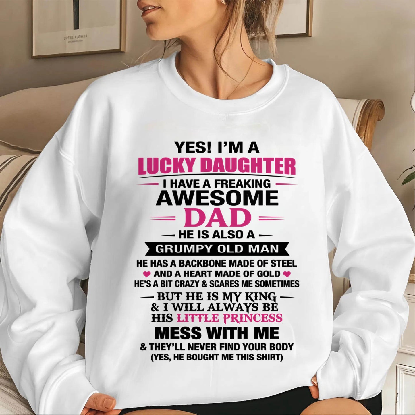 A LUCKY DAUGHTER – DADDY’S LITTLE PRINCESS - FROM DAD - TLEE00 (SKU2604-16-00)