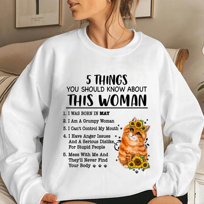 MAY - 5 THINGS YOU SHOULD KNOW ABOUT THIS WOMAN - FOR WOMEN - TLEE05 (SKU2602-186-05)