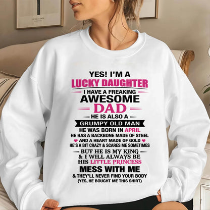 APRIL - A LUCKY DAUGHTER – DADDY’S LITTLE PRINCESS - FROM DAD - TLEE04 (SKU2604-16-04)