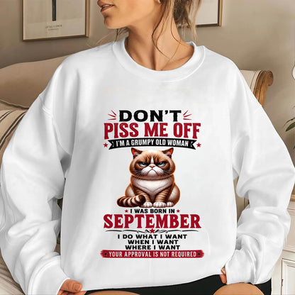 SEPTEMBER – ZERO PATIENCE FUNNY CAT - FOR WOMEN - TLEE09 (SKU2608-291-09)