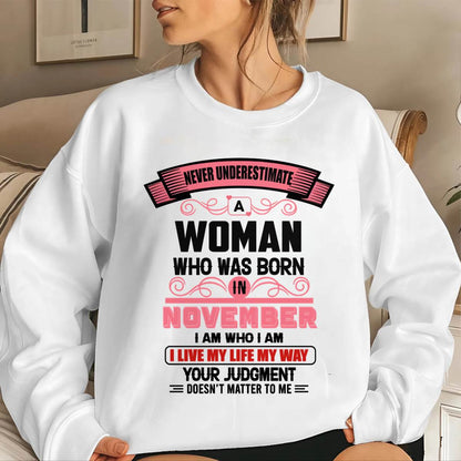 NOVEMBER - I AM WHO I AM — CONFIDENT, INDEPENDENT, AND UNAPOLOGETIC - FOR WOMEN - TLEE11 (SKU2602-91-11)