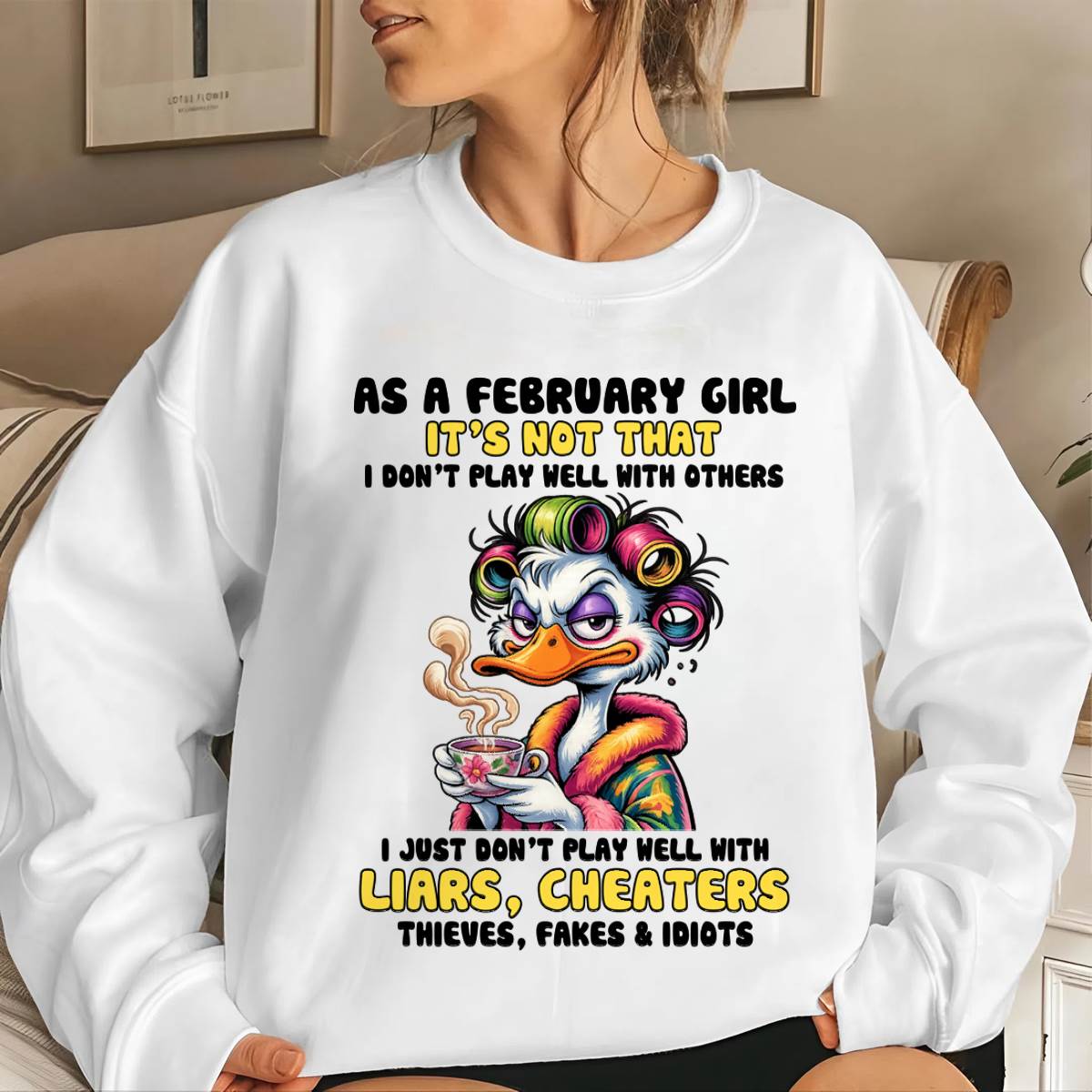 FEBRUARY GIRL - I PLAY NICE JUST NOT WITH EVERYONE - FOR WOMEN - TLEE02 (SKU2604-27-02)