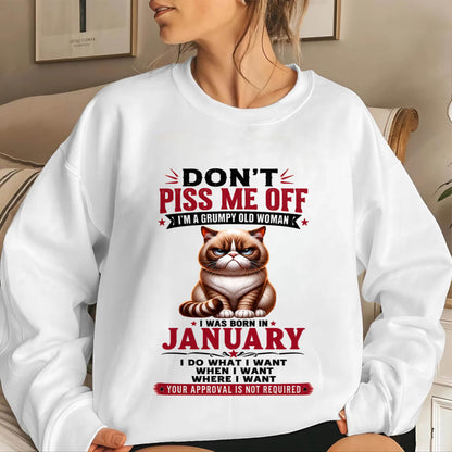 JANUARY – ZERO PATIENCE FUNNY CAT - FOR WOMEN - TLEE01 (SKU2608-291-01)